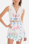 Allison NY Embroidered Genevieve Vest Top