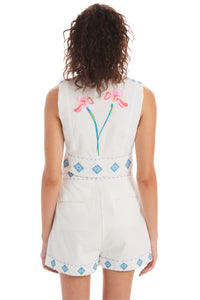 Allison NY Embroidered Genevieve Vest Top