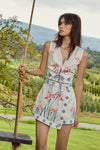 Allison NY Embroidered Genevieve Vest Top