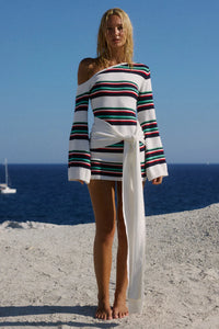 Runaway The Label Emryn One Shoulder Knit Mini Dress