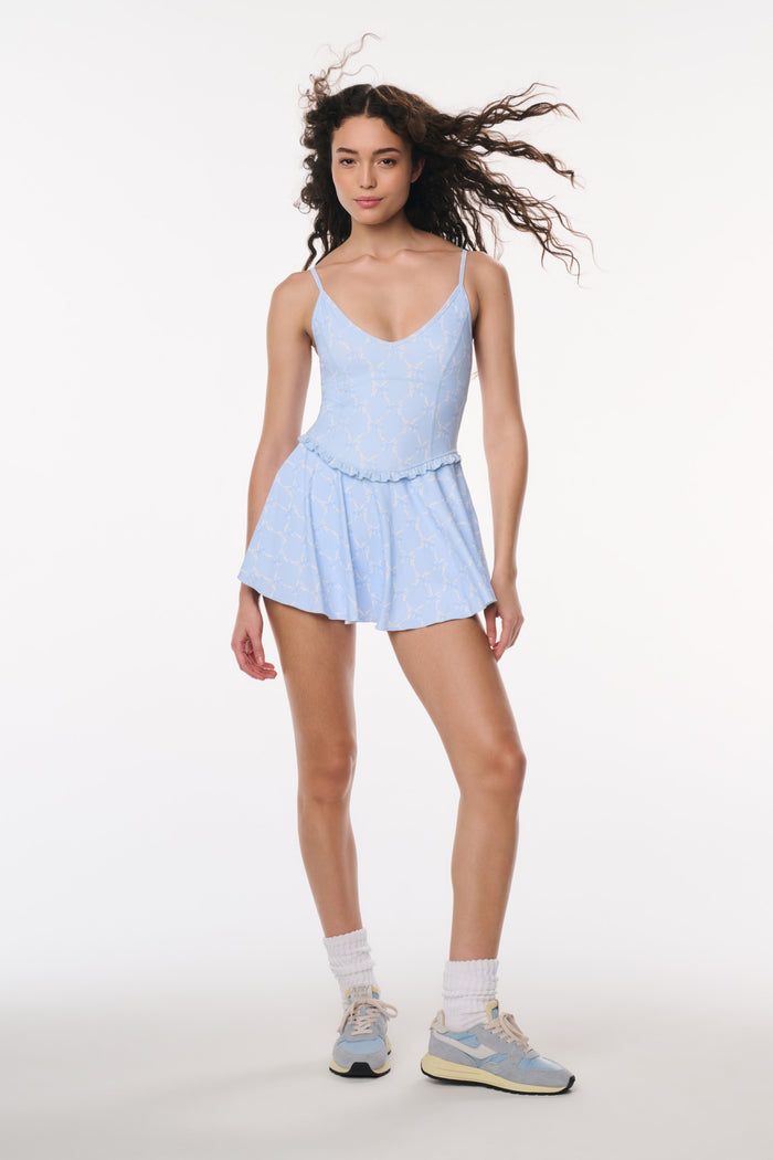 Love Shack Fancy Ergo Bow Print Active Dress