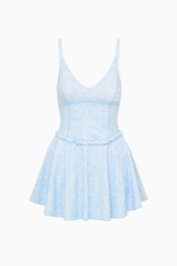 Love Shack Fancy Ergo Bow Print Active Dress