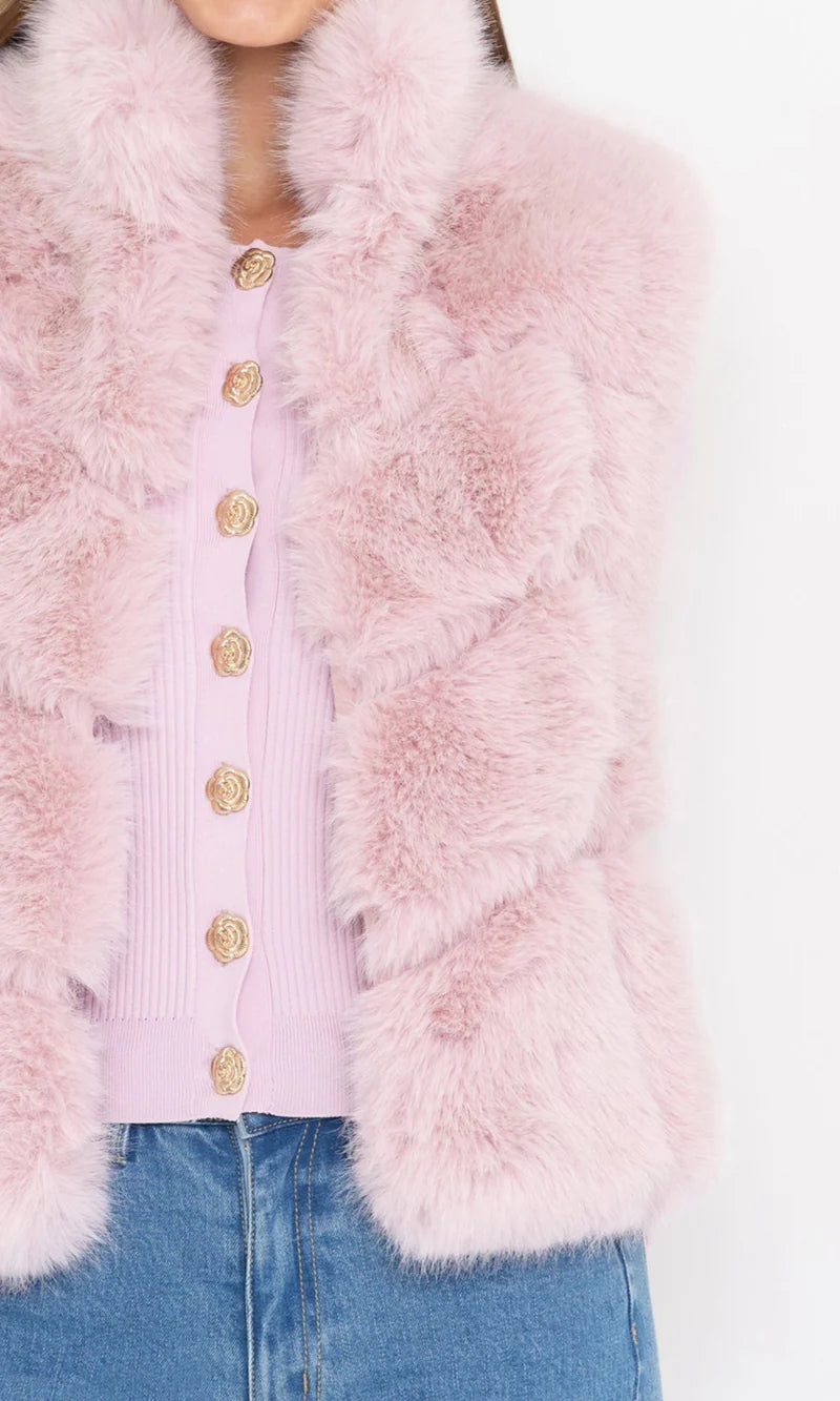 Generation Love Rosario Faux Fur Vest