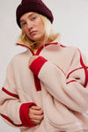 FP Movement Mountain High Half Zip Fleece in Ballet Slipper
