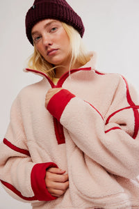FP Movement Mountain High Half Zip Fleece in Ballet Slipper