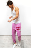 FREECITY Large Sweatpant in Pink Lips Cherry