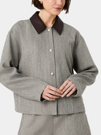 French Connection Speckled Herringbone Jacket