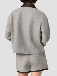 French Connection Speckled Herringbone Jacket