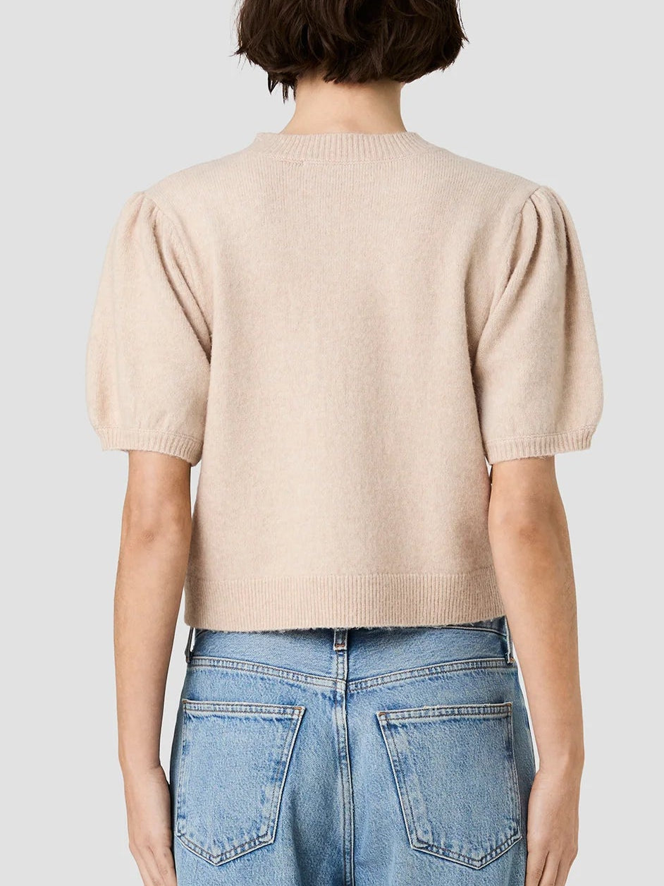 French Connection Yulia Knit Puff Sleeve Top