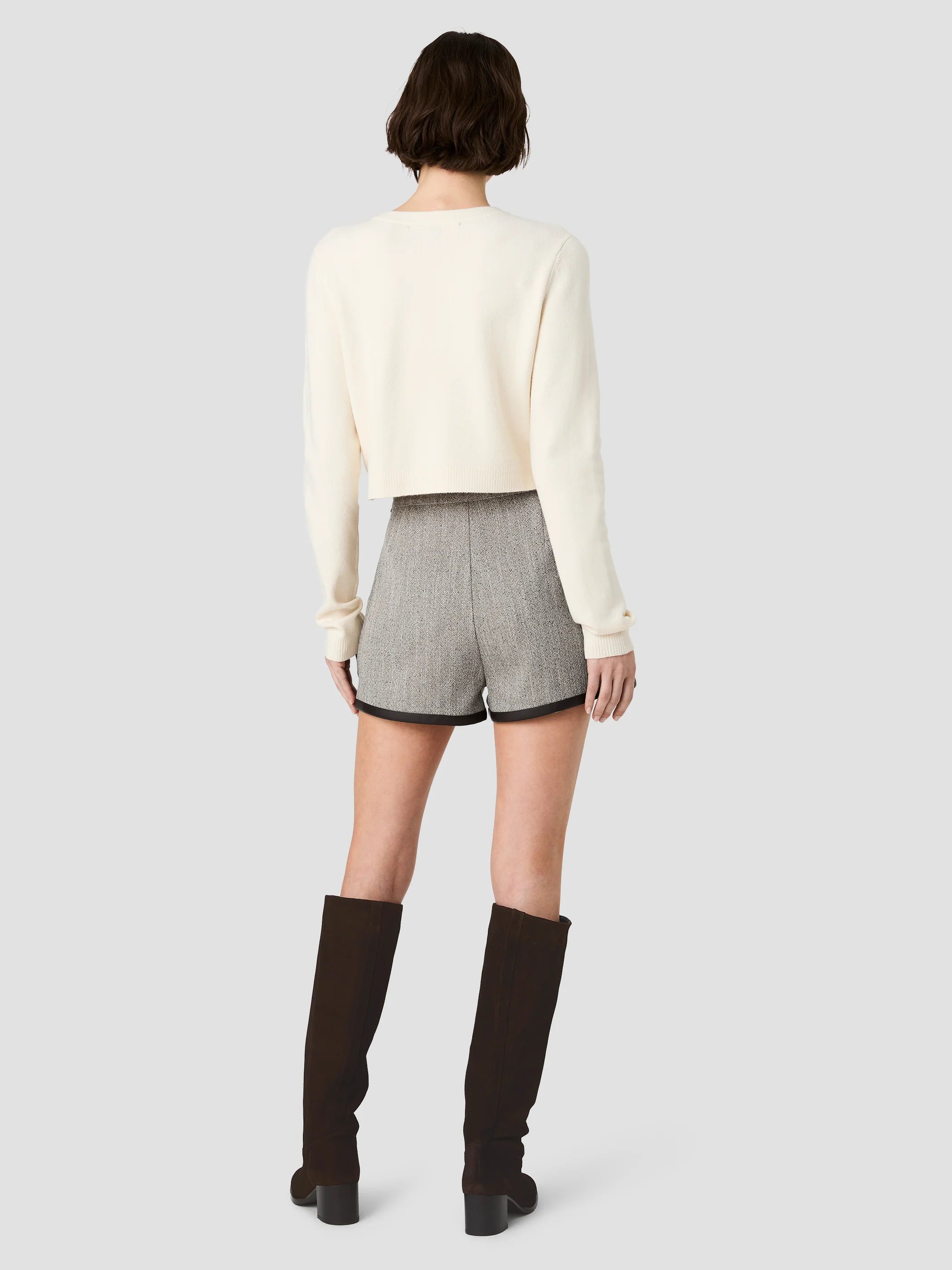 French Connection Speckled Herringbone Shorts