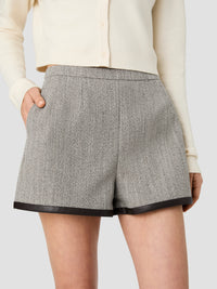 French Connection Speckled Herringbone Shorts