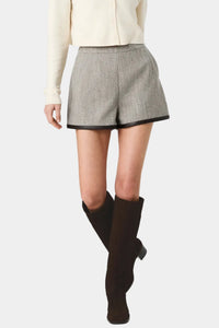 French Connection Speckled Herringbone Shorts