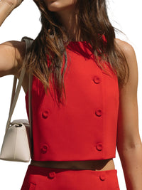 French Connection Azra Twill Sleeveless Top