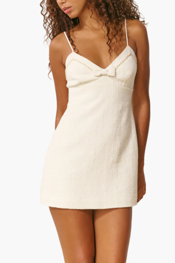 Love Shack Fancy Florencio Tweed Mini Dress