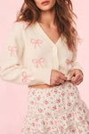 Love Shack Fancy Francette Bow Cardigan