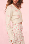 Love Shack Fancy Francette Bow Cardigan