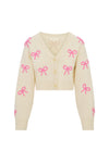 Love Shack Fancy Francette Bow Cardigan