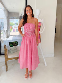 Isabella Gingham Midi Dress