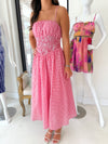 Isabella Gingham Midi Dress