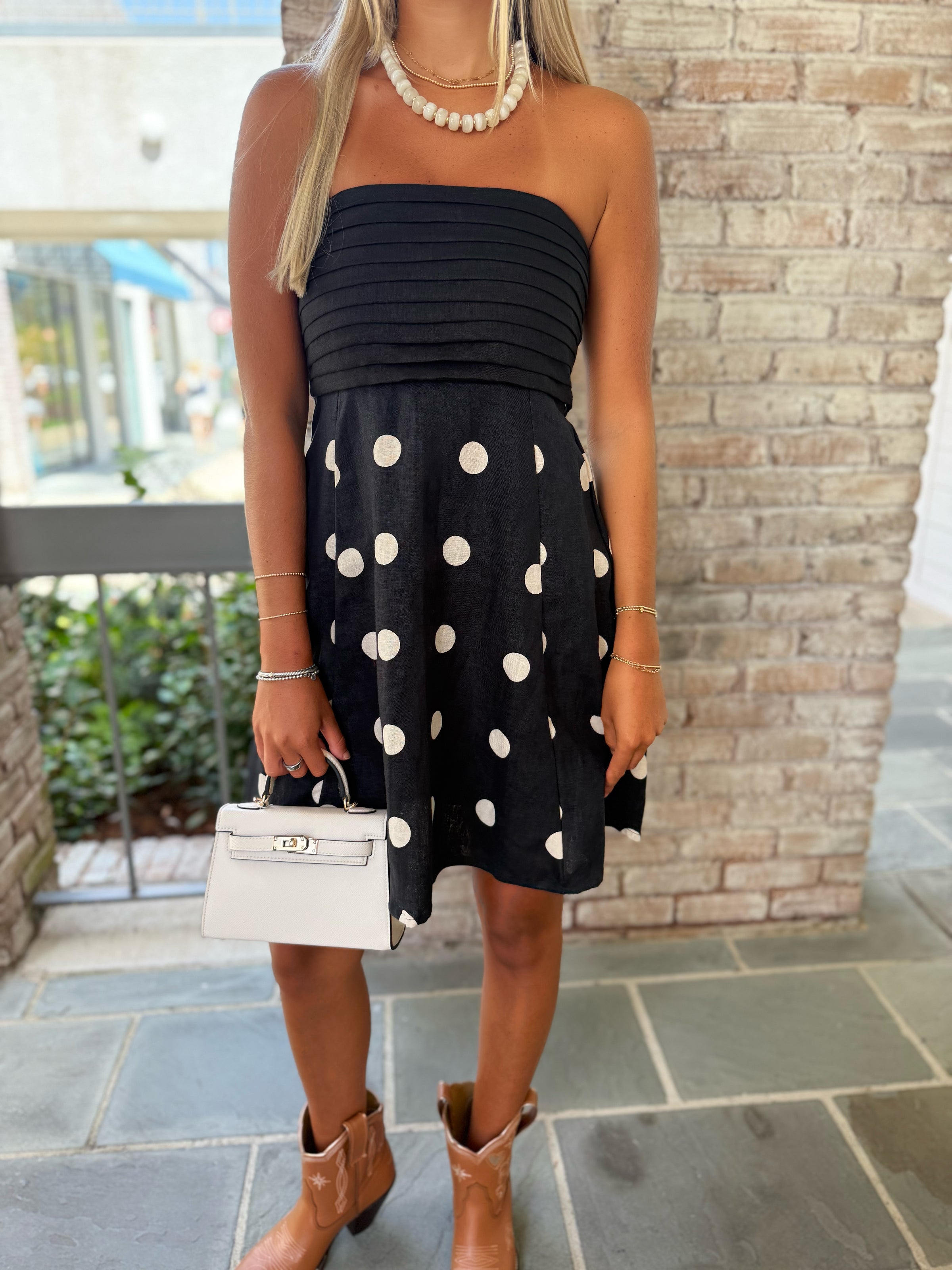 LUSANA Talia Mini Dress