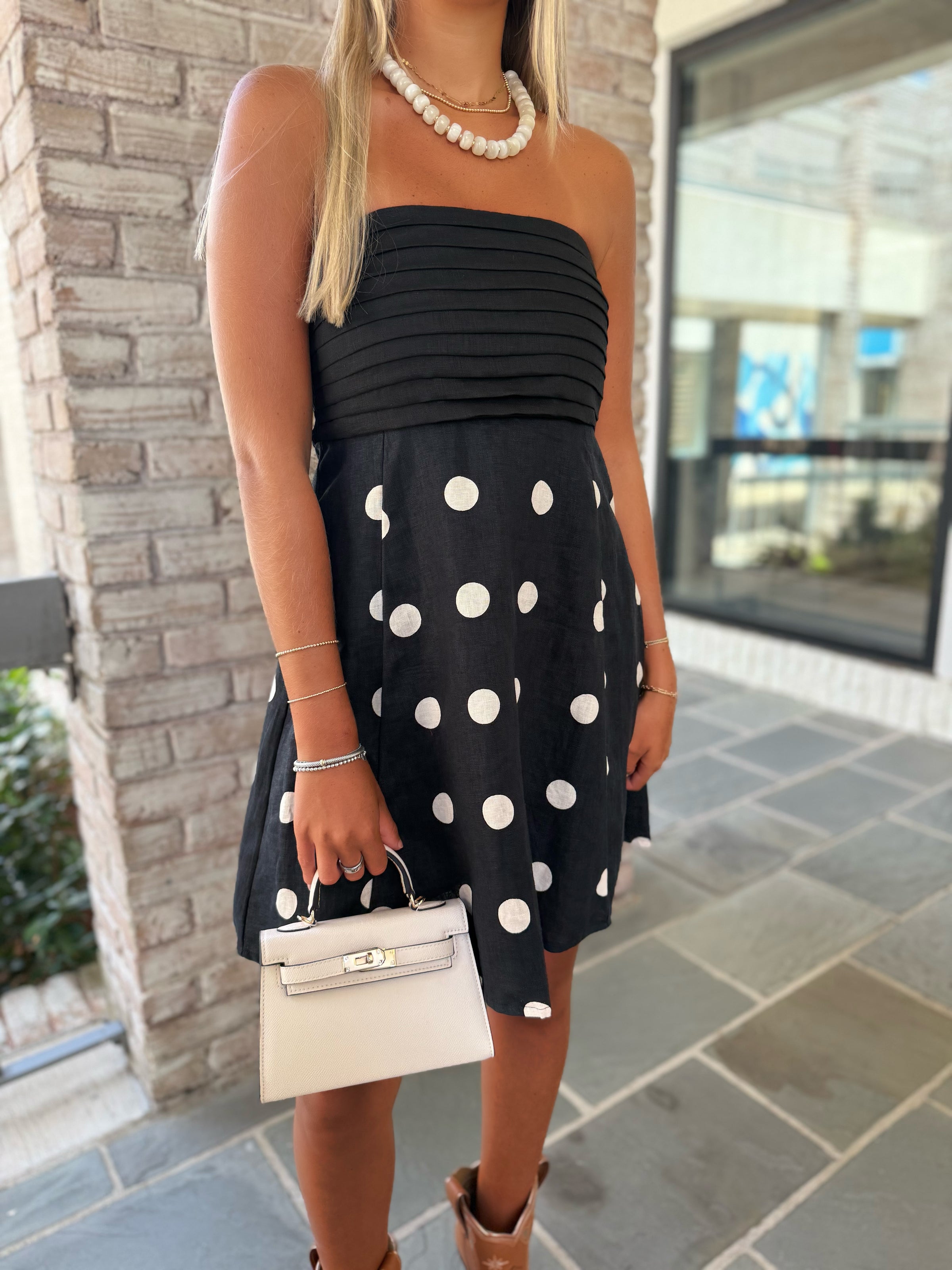 LUSANA Talia Mini Dress