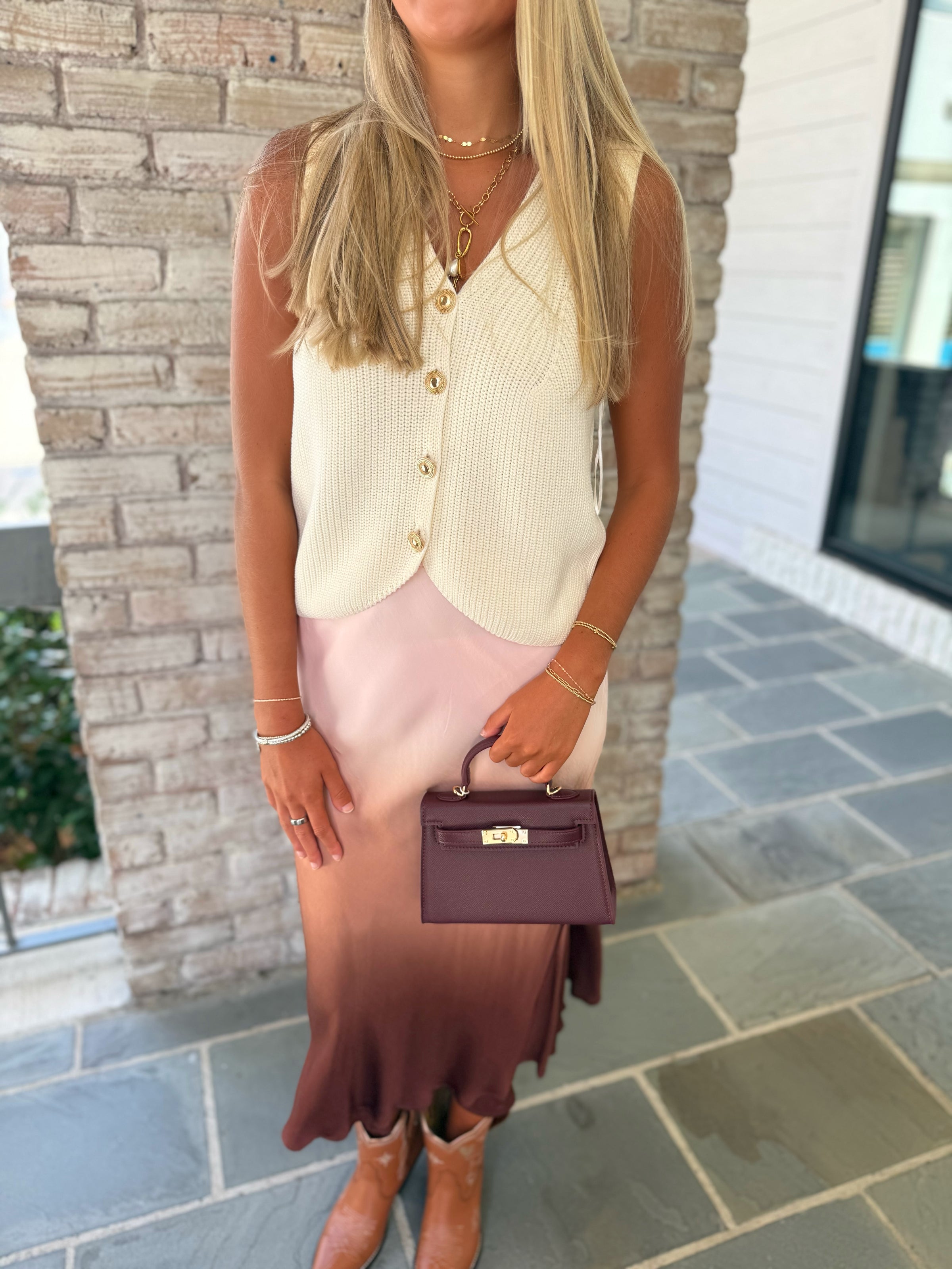 YFB Perrin Layered Midi Skirt