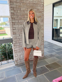 French Connection Speckled Herringbone Jacket