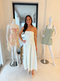 Ember Striped Tube Maxi Dress