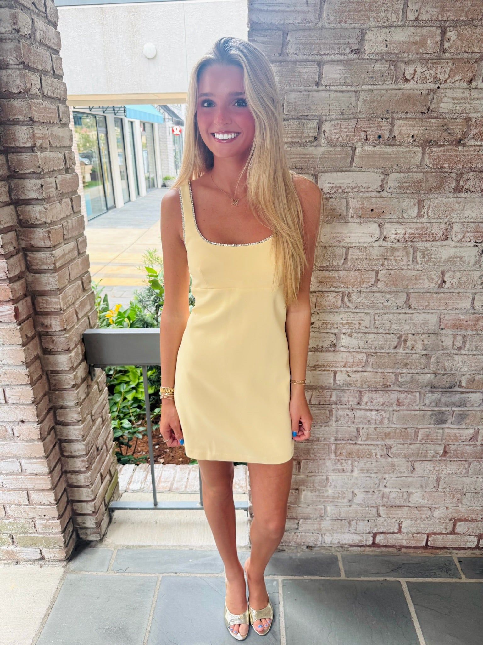Amanda Uprichard Alphine Dress in Cornsilk
