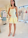 Rae Bow Pointelle Ruffle Mini Dress