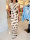 AFRM Cody Dress in Gold Halo Dot