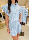 KOCH Pixie Top in Baby Blue Winter Camellia