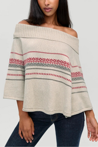 Frankies Bikinis Adams Cotton Knit Poncho