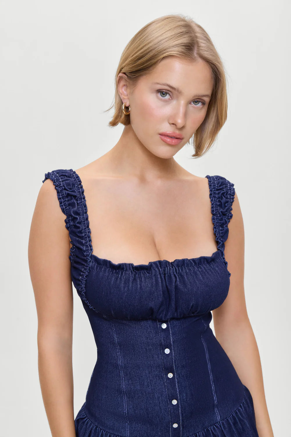 Frankies Bikinis Christa Denim Dress