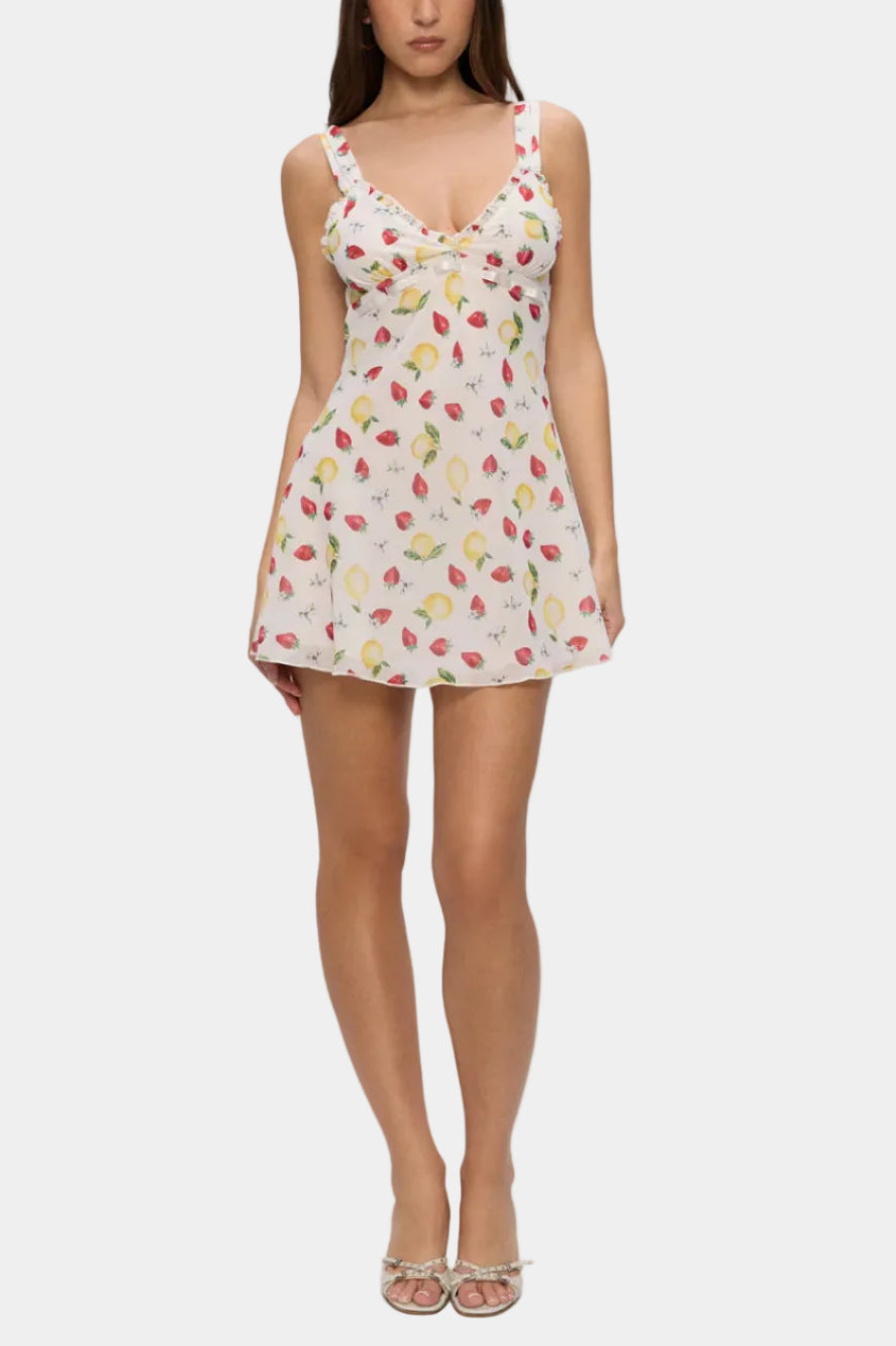 Frankies Bikinis Dreamer Chiffon Mini Dress