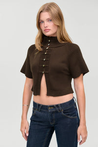 Frankies Bikinis Everett Knit Cotton Cape