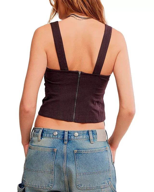Free People Dani Corset Top
