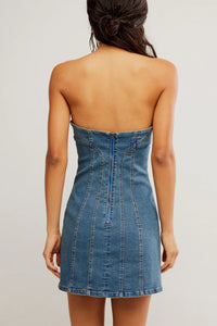 Free People Alexa Denim Mini Dress