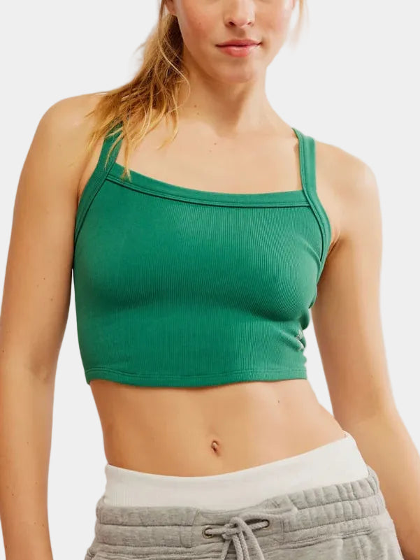 FP Movement All Clear Cami Solid in Green Glow