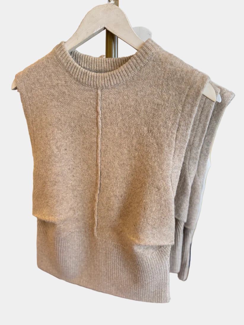 Beck Sleeveless Crewneck Sweater
