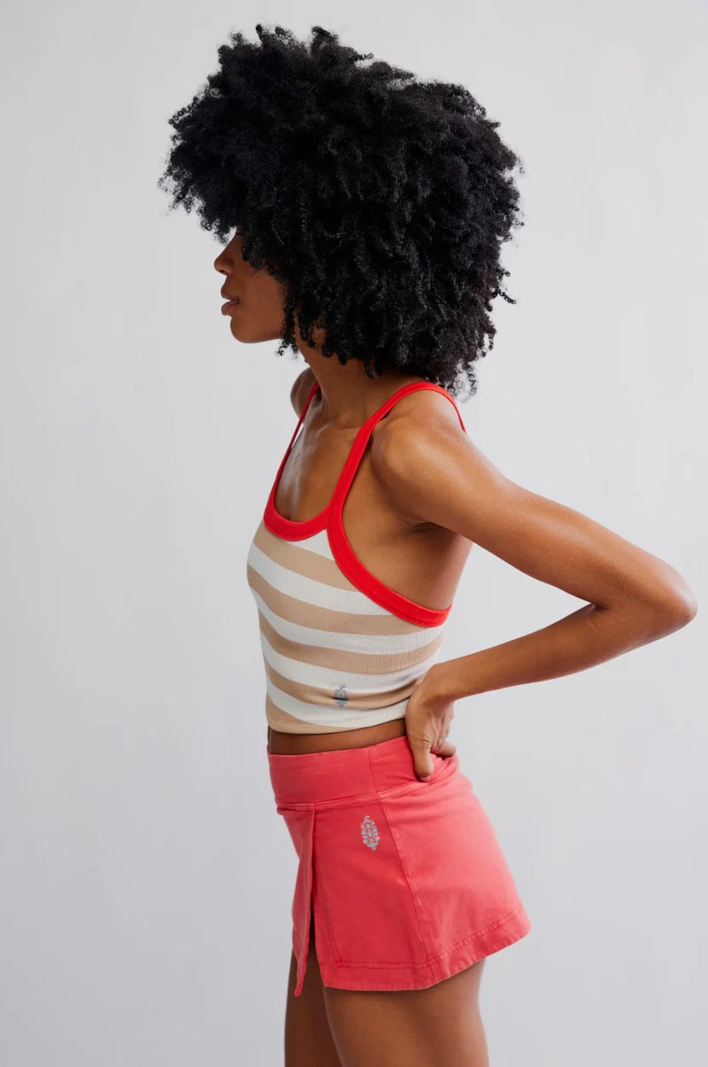 FP Movement All Clear Striped Cami in White Combo