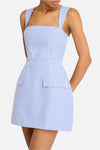 Amanda Uprichard Gingham Bethany Skort Romper