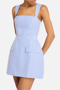 Amanda Uprichard Gingham Bethany Skort Romper