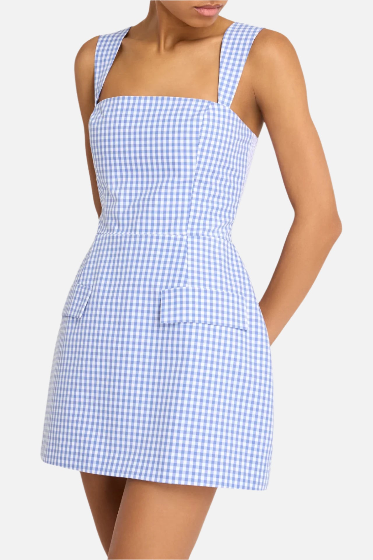 Amanda Uprichard Gingham Bethany Skort Romper