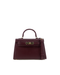 Billini Hariette Handle Bag in Bordeaux Saffiano