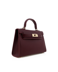 Billini Hariette Handle Bag in Bordeaux Saffiano