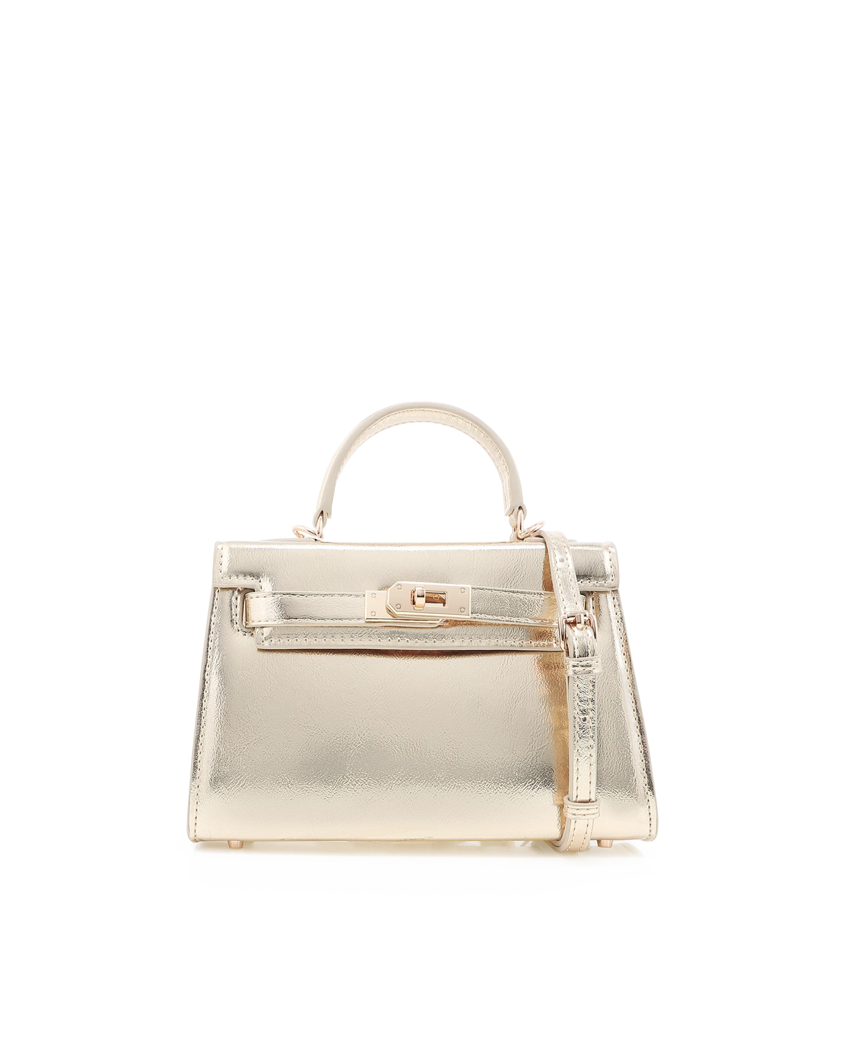 Billini Hariette Handle Bag in Gold Metallic
