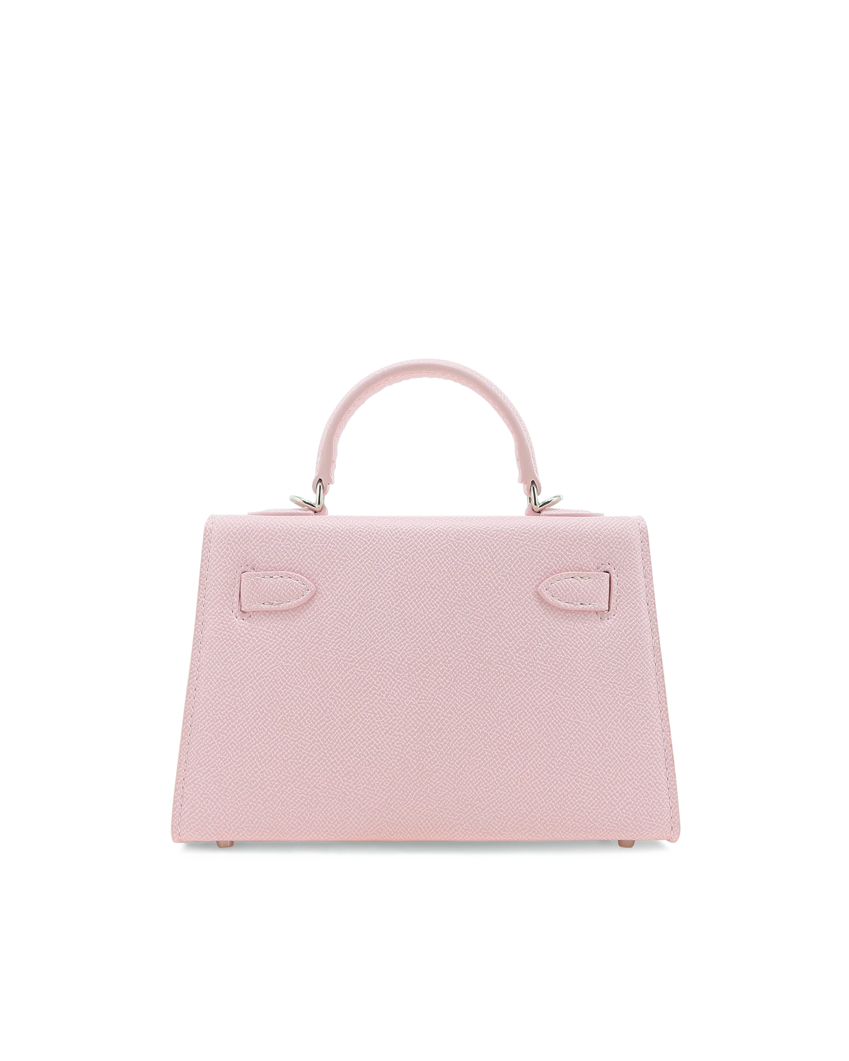 Billini Hariette Handle Bag in Pink Saffiano-Silver