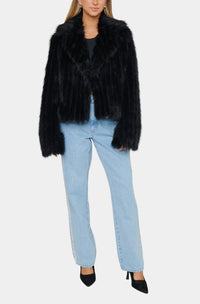 Show Me Your Mumu Salt Lake City Cropped Fur Jacket