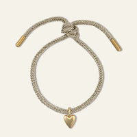 HART Gold Lurex Bracelet with Mini Heart